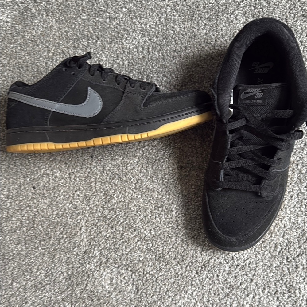 Nike SB Black and Gray with Gum Sole